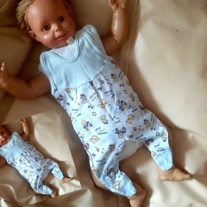 Zestaw roz 56/62 7 sztuk śpioszki mega paka komplet dla chłopca wypraw