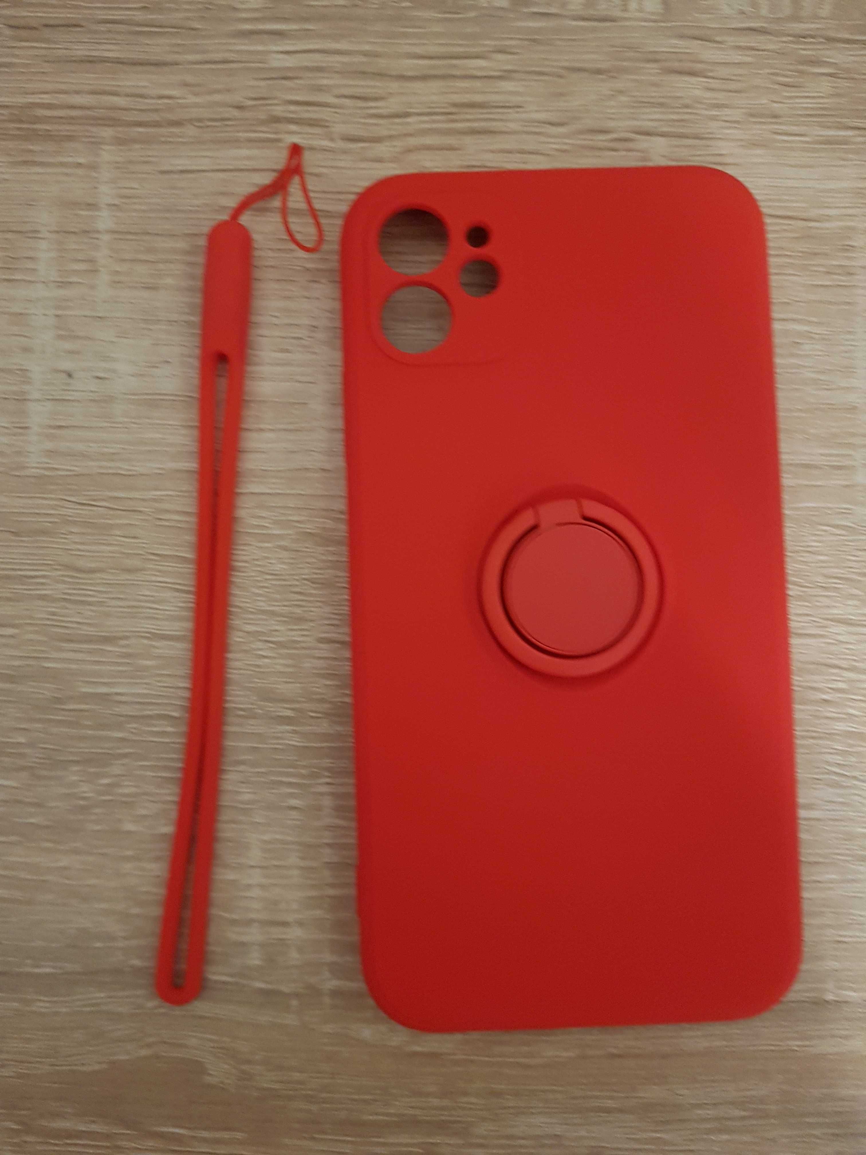 Etui Vennus Silicone Ring do Iphone 11 Czerwony