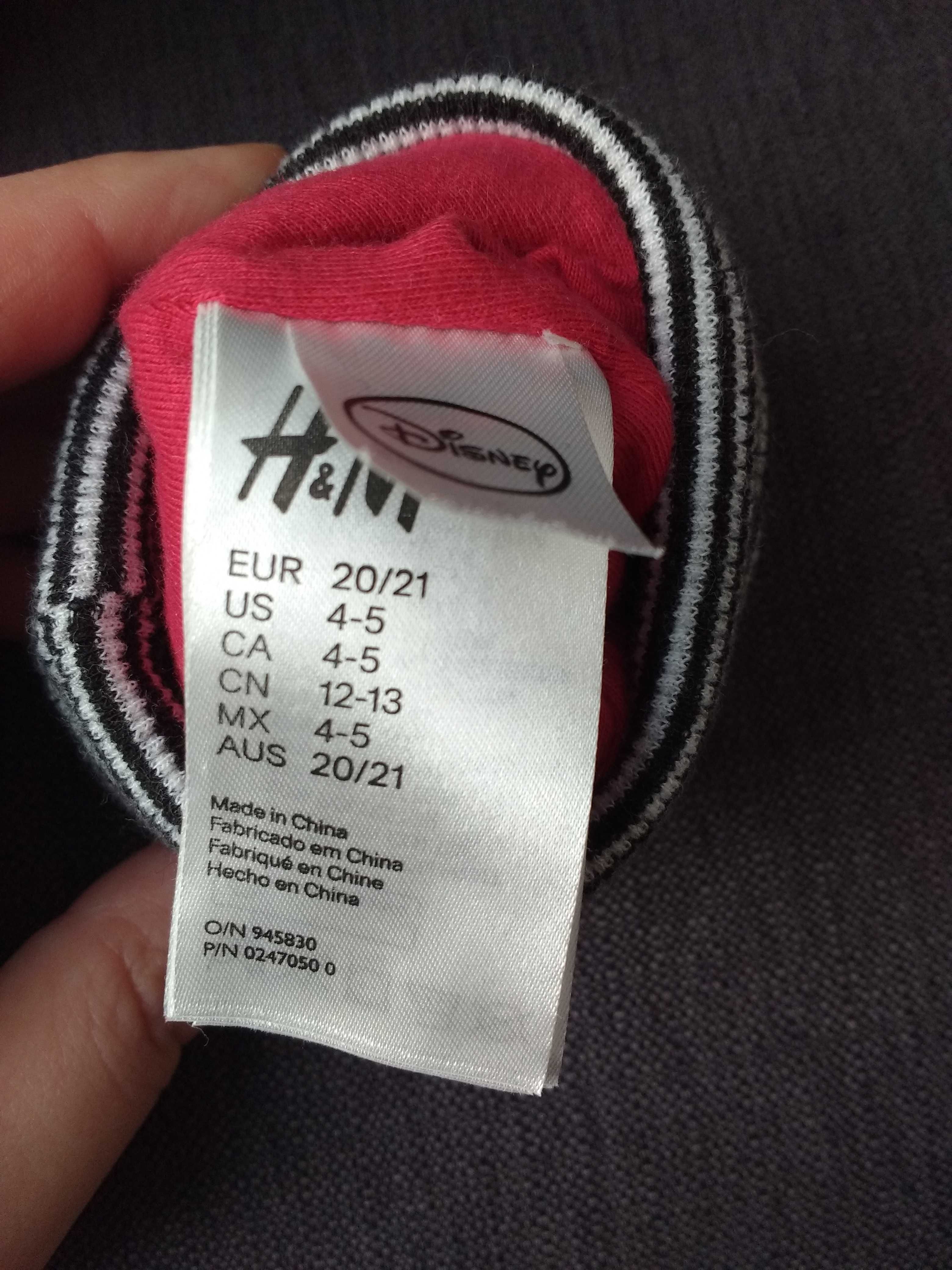 Kapcie papcie kapciuszki Myszka Miki H&M antypoślizgowe