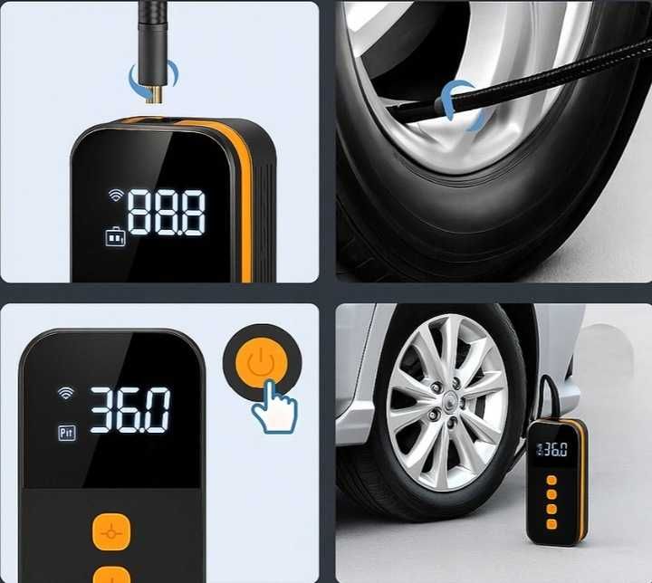 Mini kompresor Przenośny pompka uniwersalna elektryczna MEGA WYDAJNA