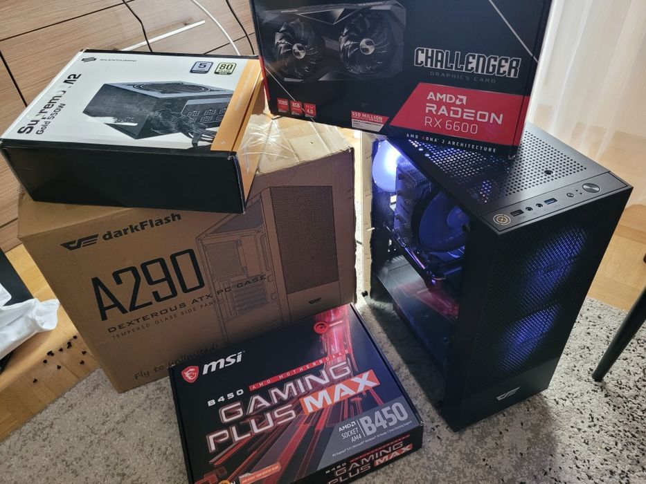 Komputer do gier Ryzen 7 3700X/RX 6600/24GB/1TB SSD nvme/Win11