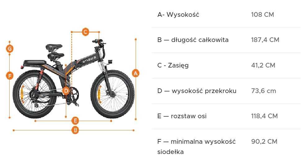 NOWOŚĆ 2023. Engwe X24 składany fat bike 1000W 29.2Ah 100KM