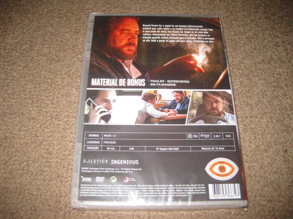 DVD "Em Fúria" com Russell Crowe/Selado!