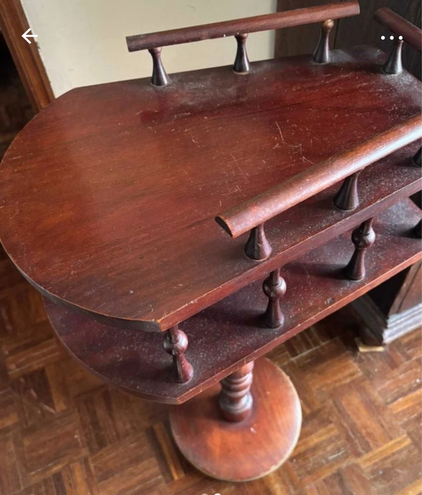 Mesa telefone / Mesa apoio madeira maciça