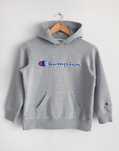 Bluza Z Kapturem Kangurek Champion Szara Casual Unisex Streetwear S