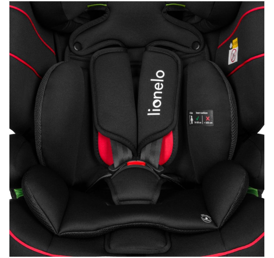 Lionelo Levi i-size Sporty black автокрісло 76-150 см