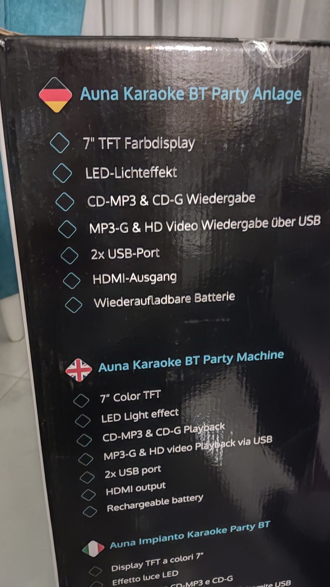 Głośnik Auna karaoke Anlage