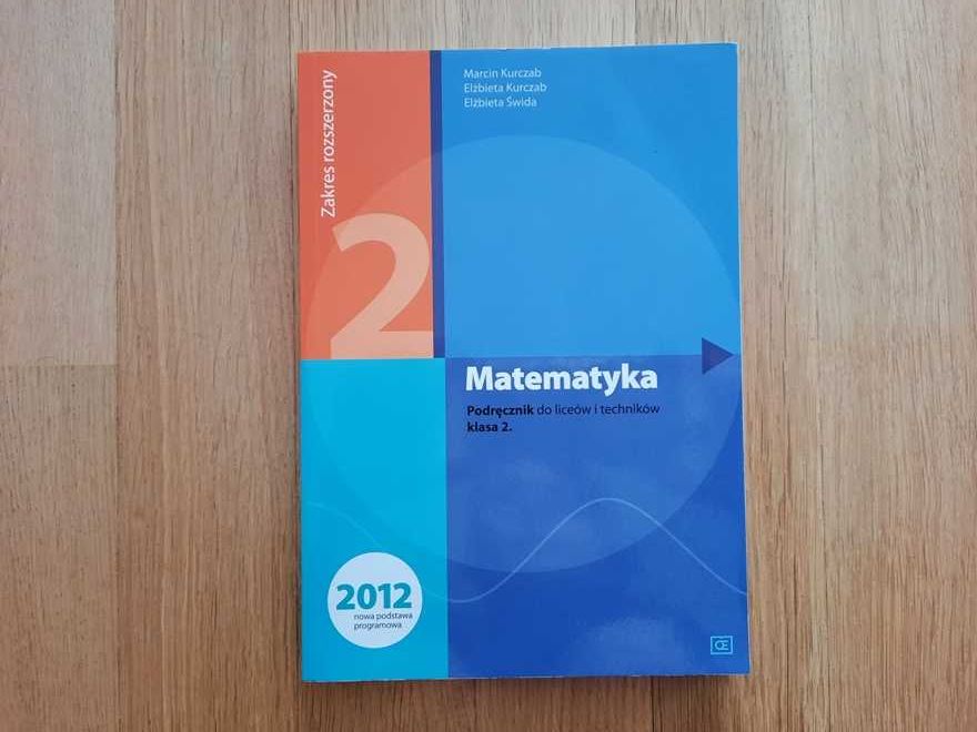 Matematyka Kurczab Świda klasa 2 podręcznik Pazdro zakres rozszerzony