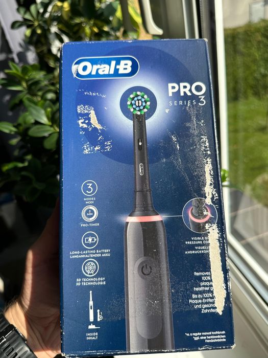 Szczoteczka Oral-B Pro 3 3000 Black Edition 3D 360 stopni TOMI-TECH
