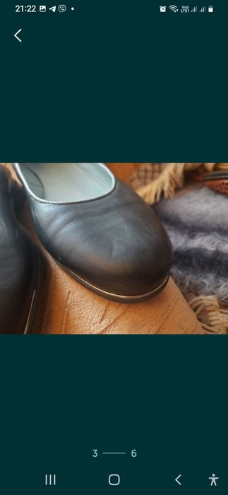 Шкіряні туфлі 42 р балетки