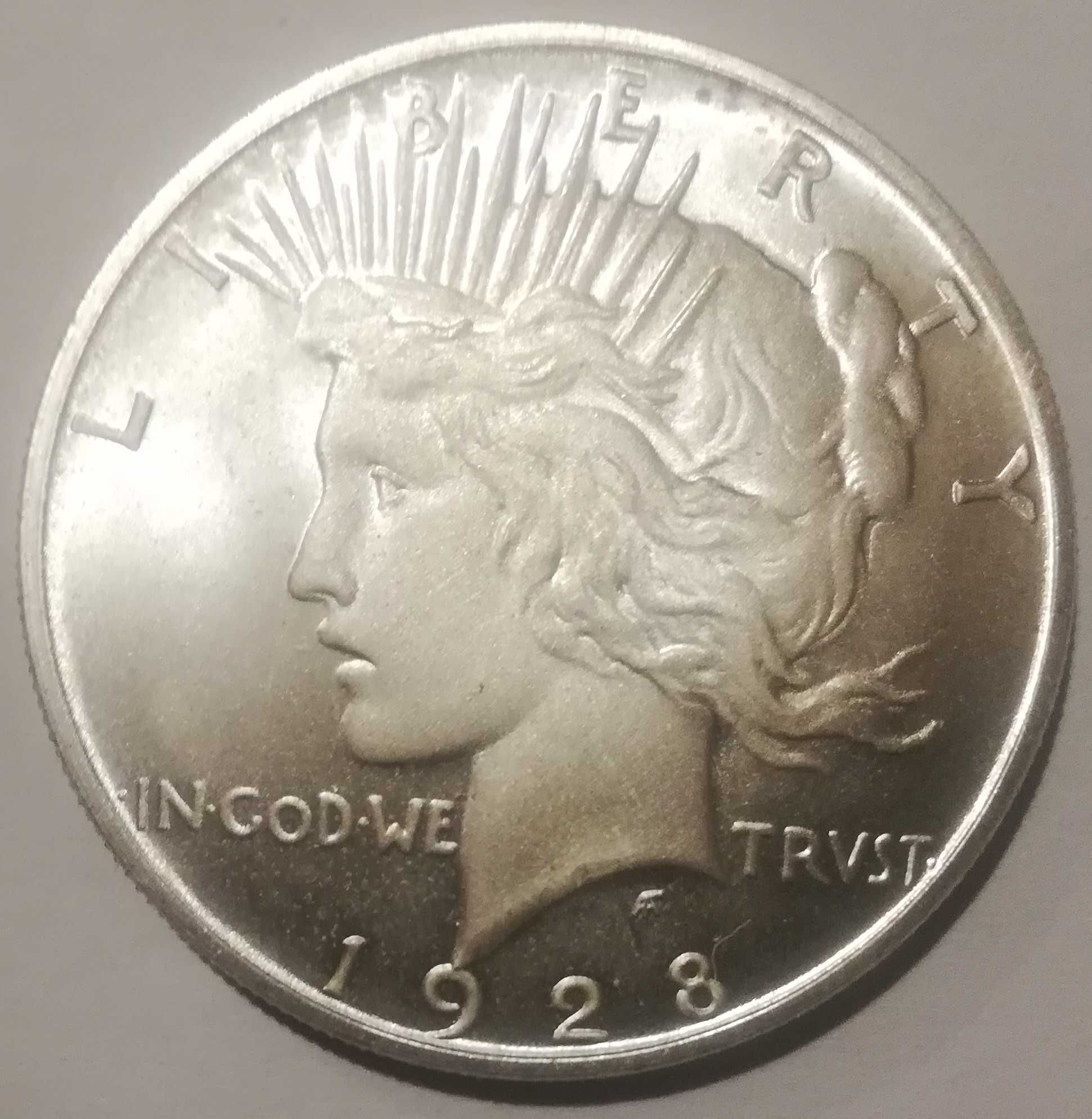 ONE DOLLAR USA PEACE 1928 dolar srebro