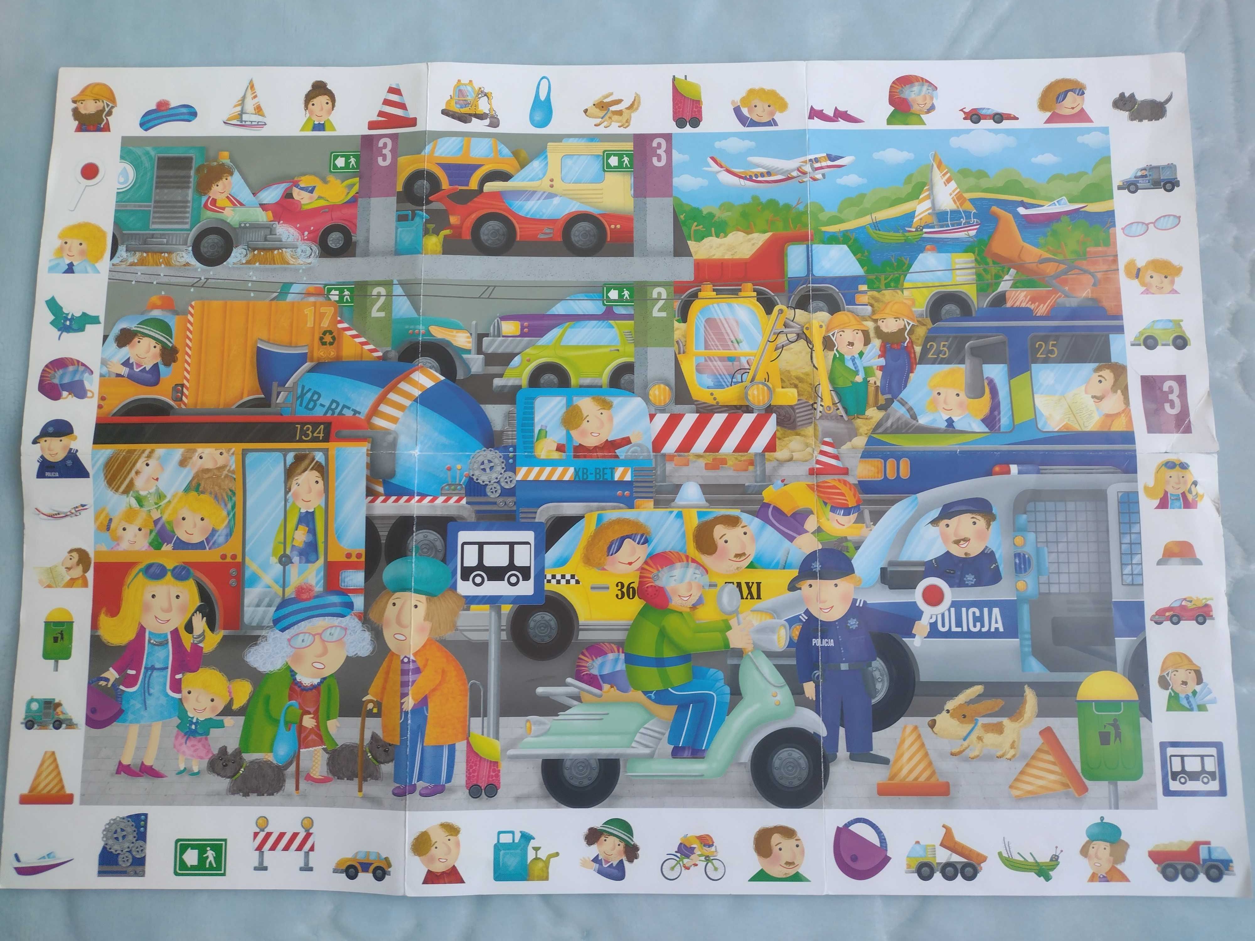 Puzzle obserwacyjne Pojazdy Kapitan Nauka, stan idealny!