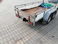 Przyczepa towarowa 2000 kg pod mini koparkę + najazdy