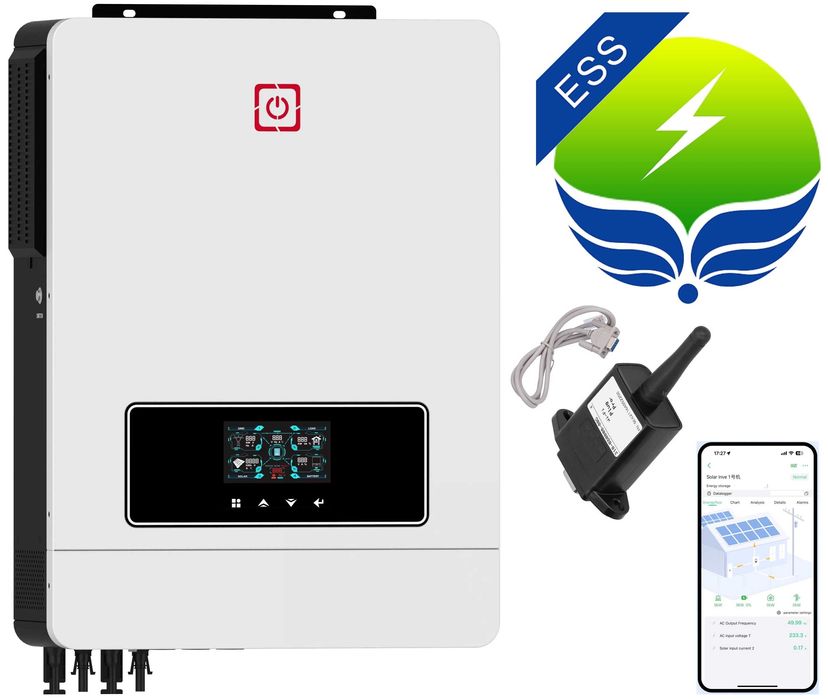 Inwerter Falownik 10200W Off-Grid 10,2kW 48V 2x MPPT 2x String FV 23%
