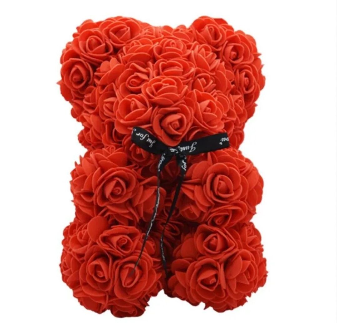 Оригінальний Ведмедик з 3D Троянд 25 см