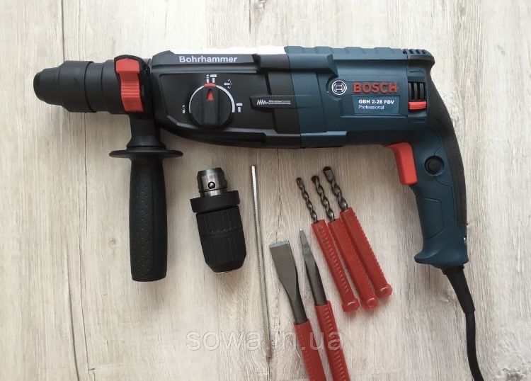 Перфоратор Bosch GBH 2-28 DFV ЭНЕРГИЯ УДАРА 3.2 кДж 2 патрона SDS-Plus