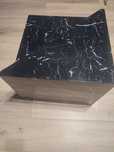 2 w 1 stolik kawowy marble czarny ala marmur