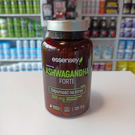 ESSENSEY Ashwagandha Forte 90kaps 666mg Odporność na stres, Adaptogeny