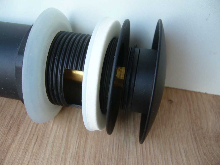 Korek automatyczny z przelewem do zlewu mosiądz