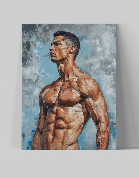 Obraz na płótnie Cristiano Ronaldo CR7 90x120 cm nowoczesny styl
