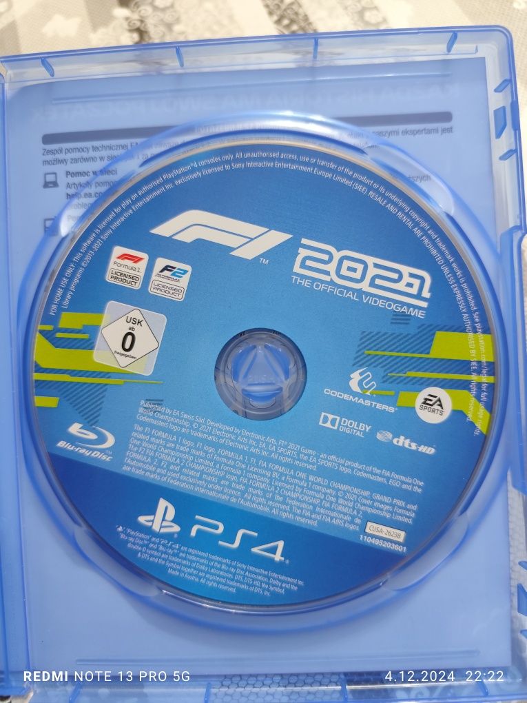 Gra Formuła 1 - F1 2021 na PS4 PlayStation 4 i 5