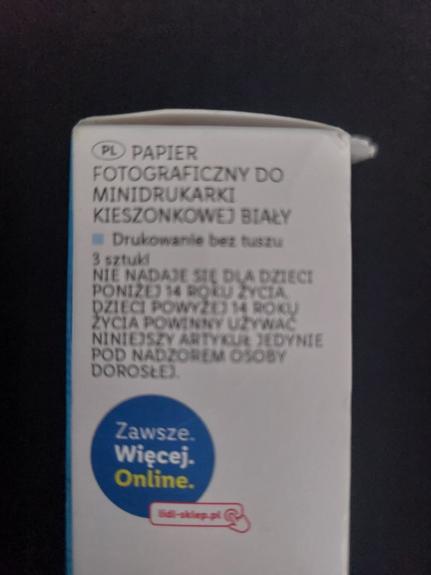 Papier fotograficzny do drukarki kieszonkowej