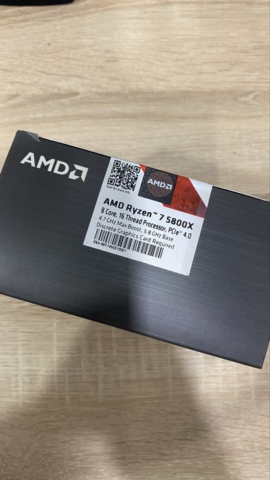 AM4 Процесор AMD Ryzen 7 5800x.