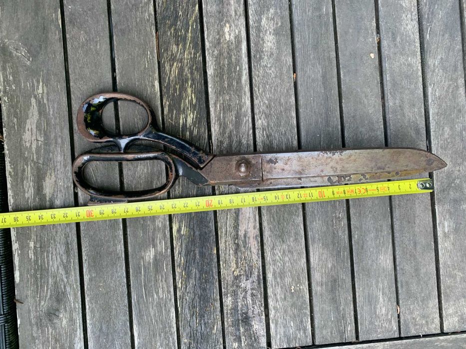 stare nożyce krawieckie, sprawne ostre