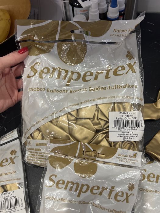 Balony sempertex gold