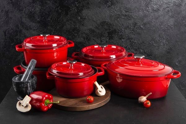 Чугунная кастрюля гусятница RINGEL Essen жаровня казан