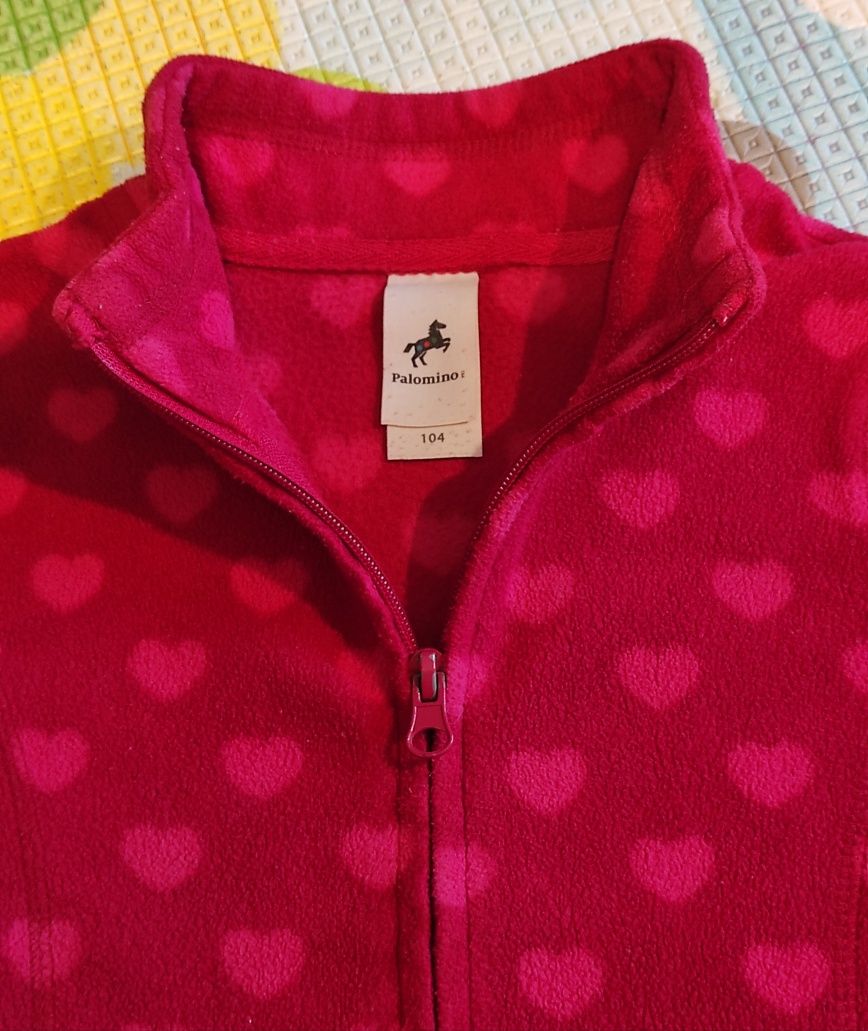 Bluza polarowa dla dziewczynki, rozmiar 104, Palomino
