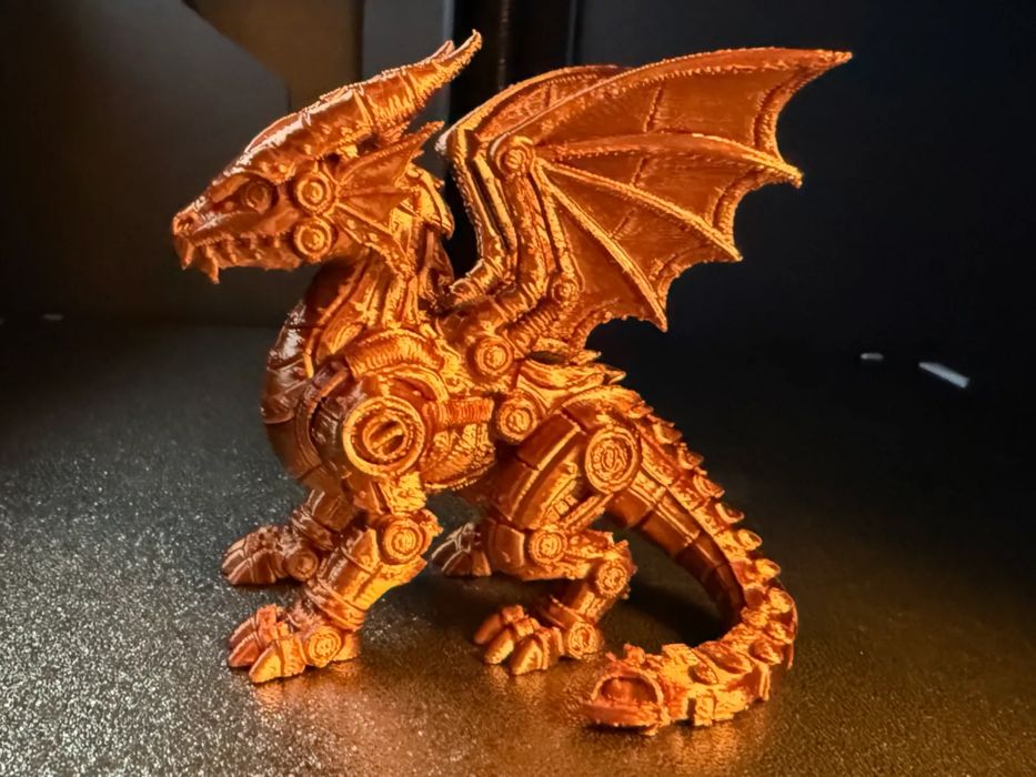 Dragão Steampunk - Pequeno Dragão Mecânico