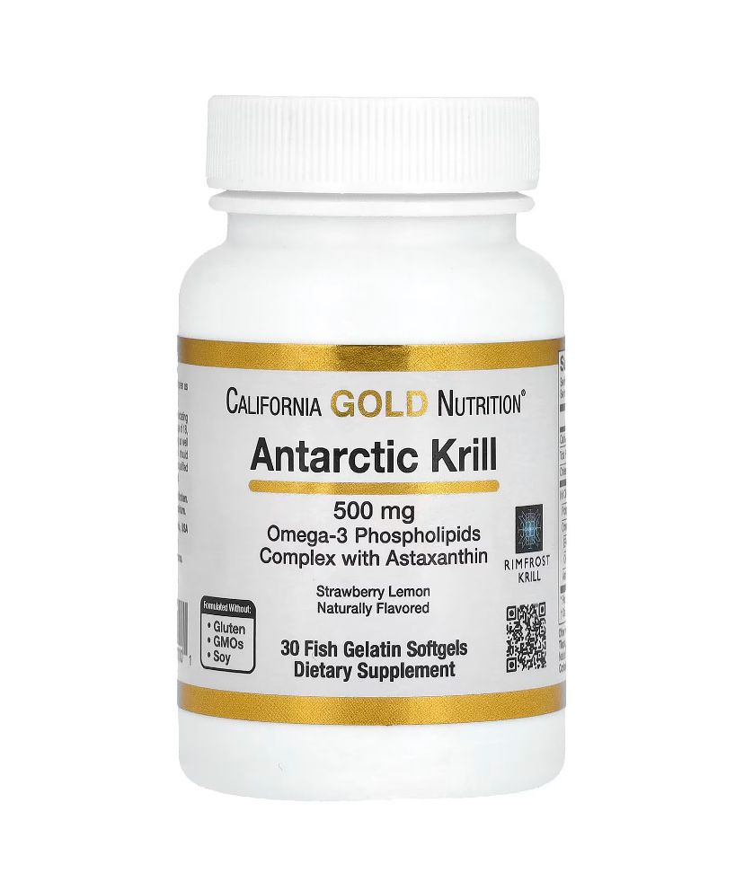California Gold масло криля с астаксантином, 30 капсул