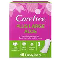 Carefree Plus Large Wkładki Higieniczne Aloe Vera Scent 48Szt. (P1)