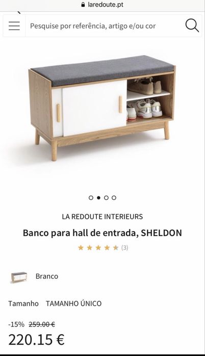 Sapateira com sofá Maisons du Monde