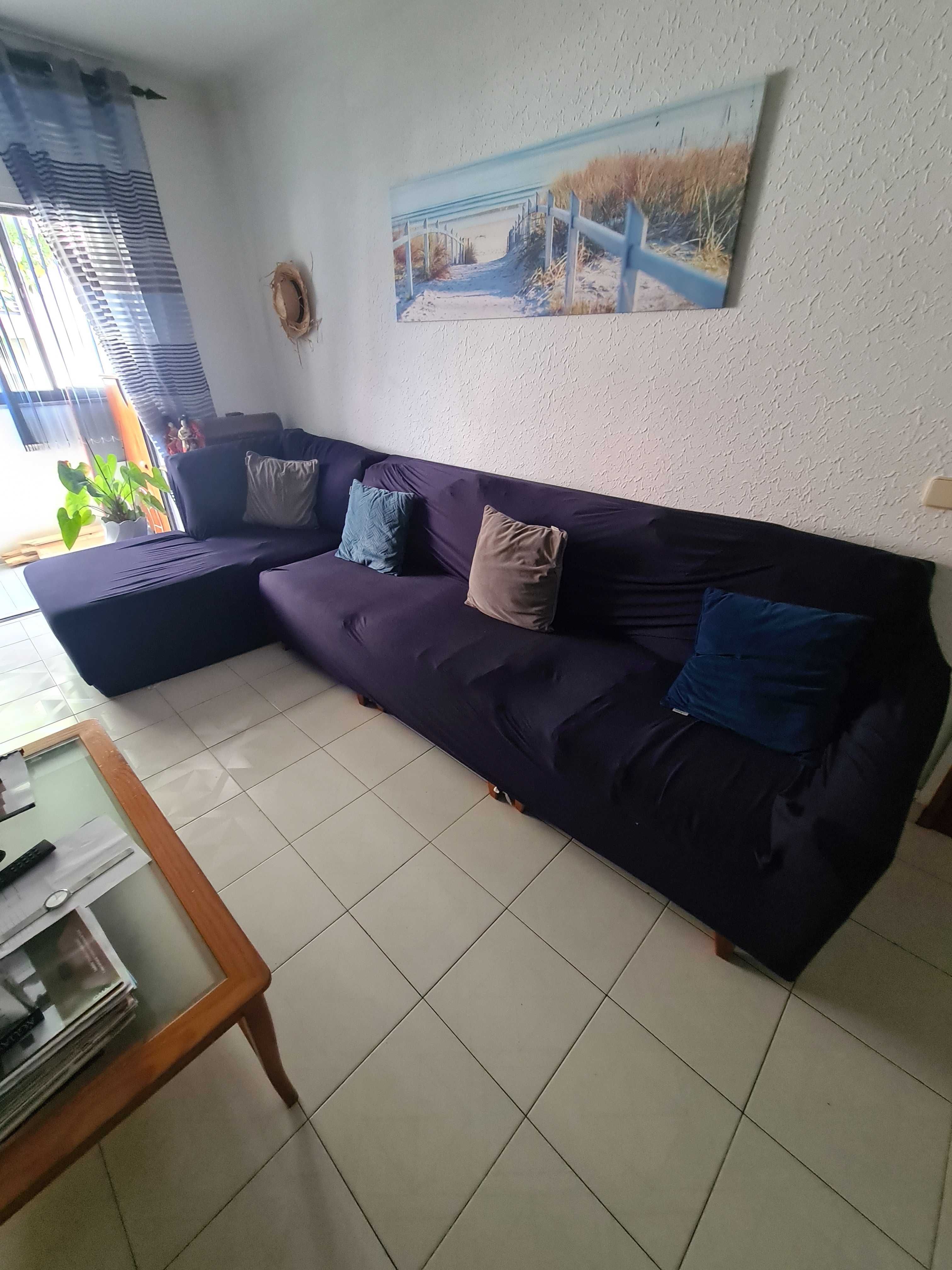 Mobília de sala em cerejeira com sofa