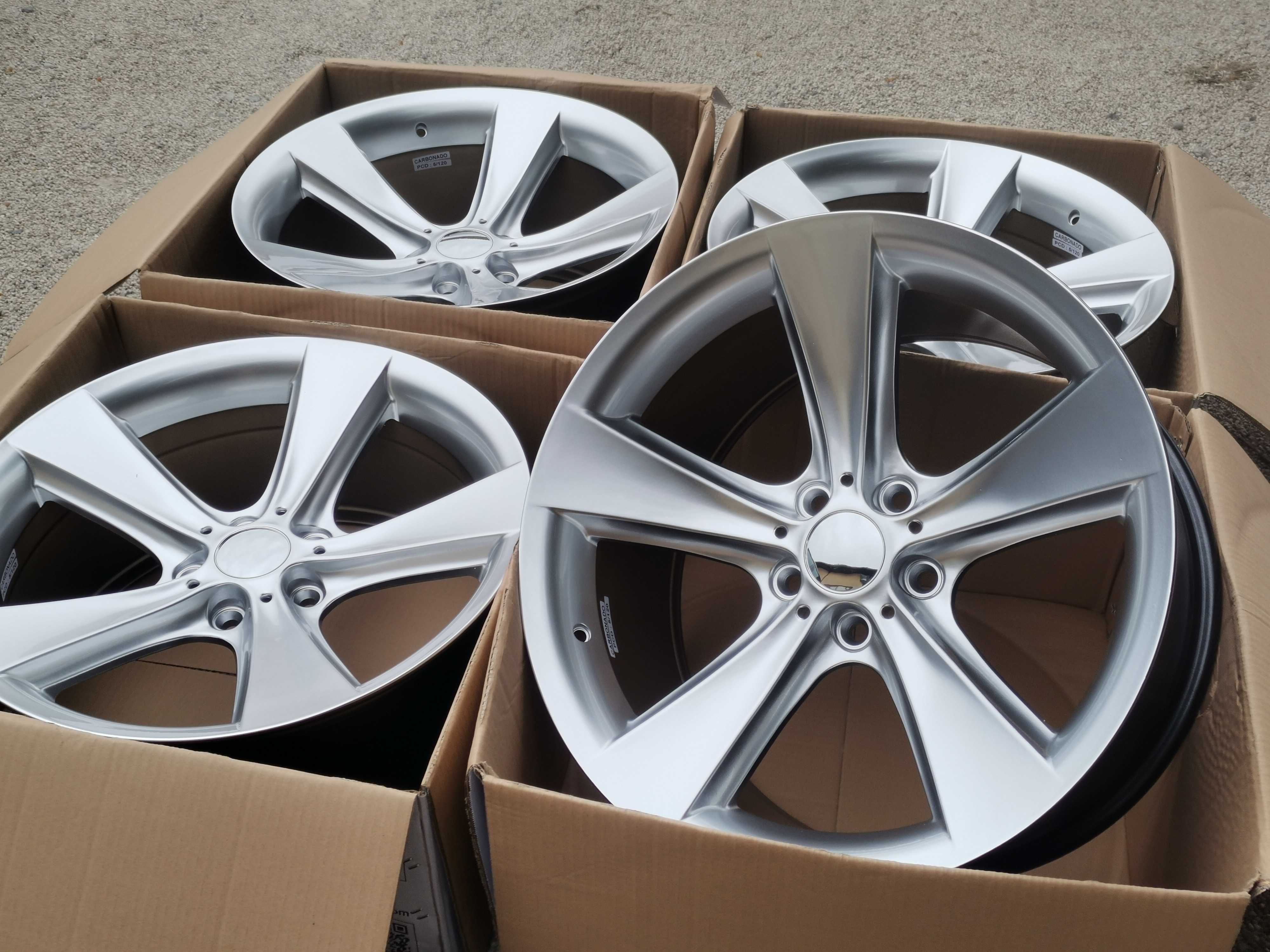 Alufelgi 5x120 18 ET20 8,5/9,5 BMW E60 E63 E65 Concave Styling 128