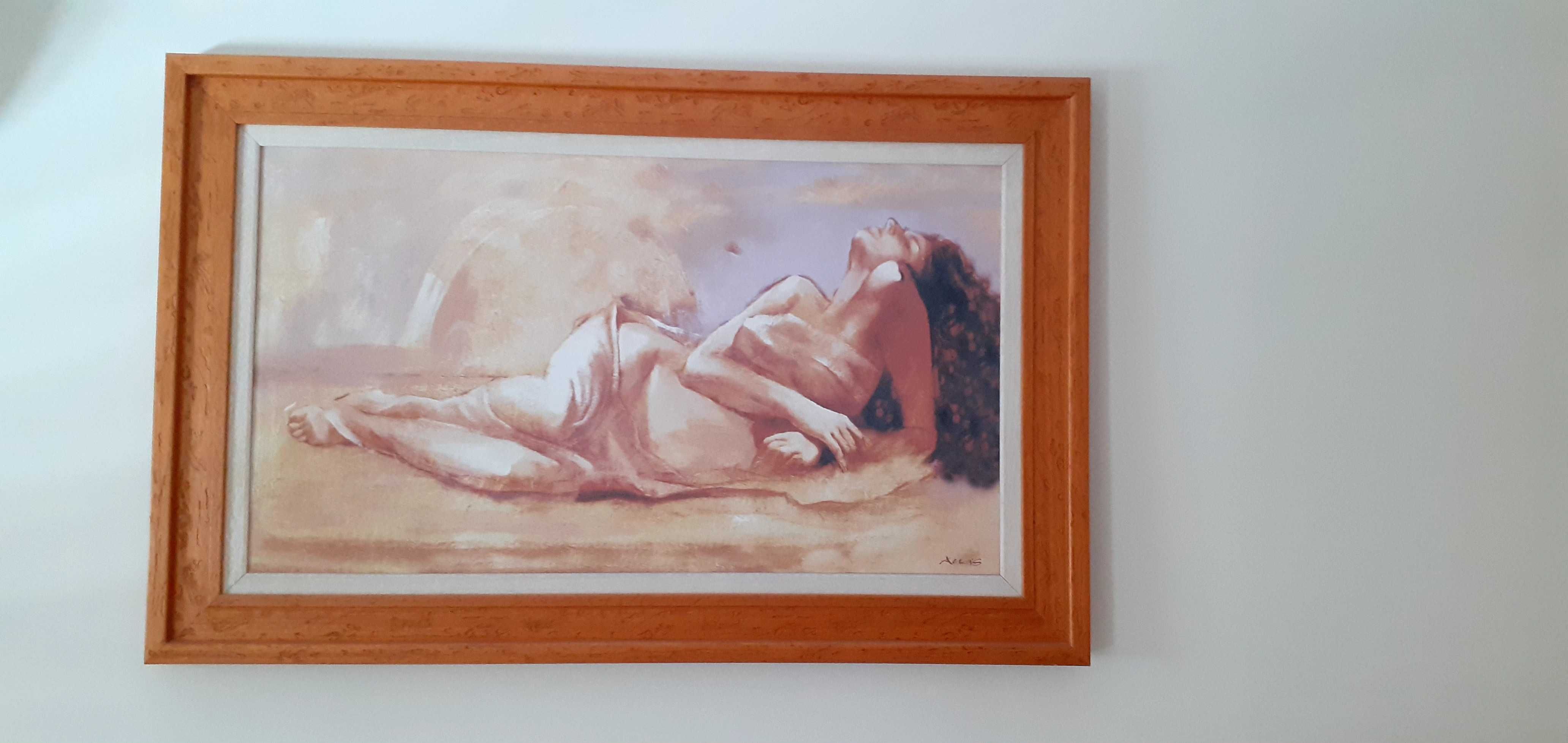 Quadro "semi nudez feminina" grande