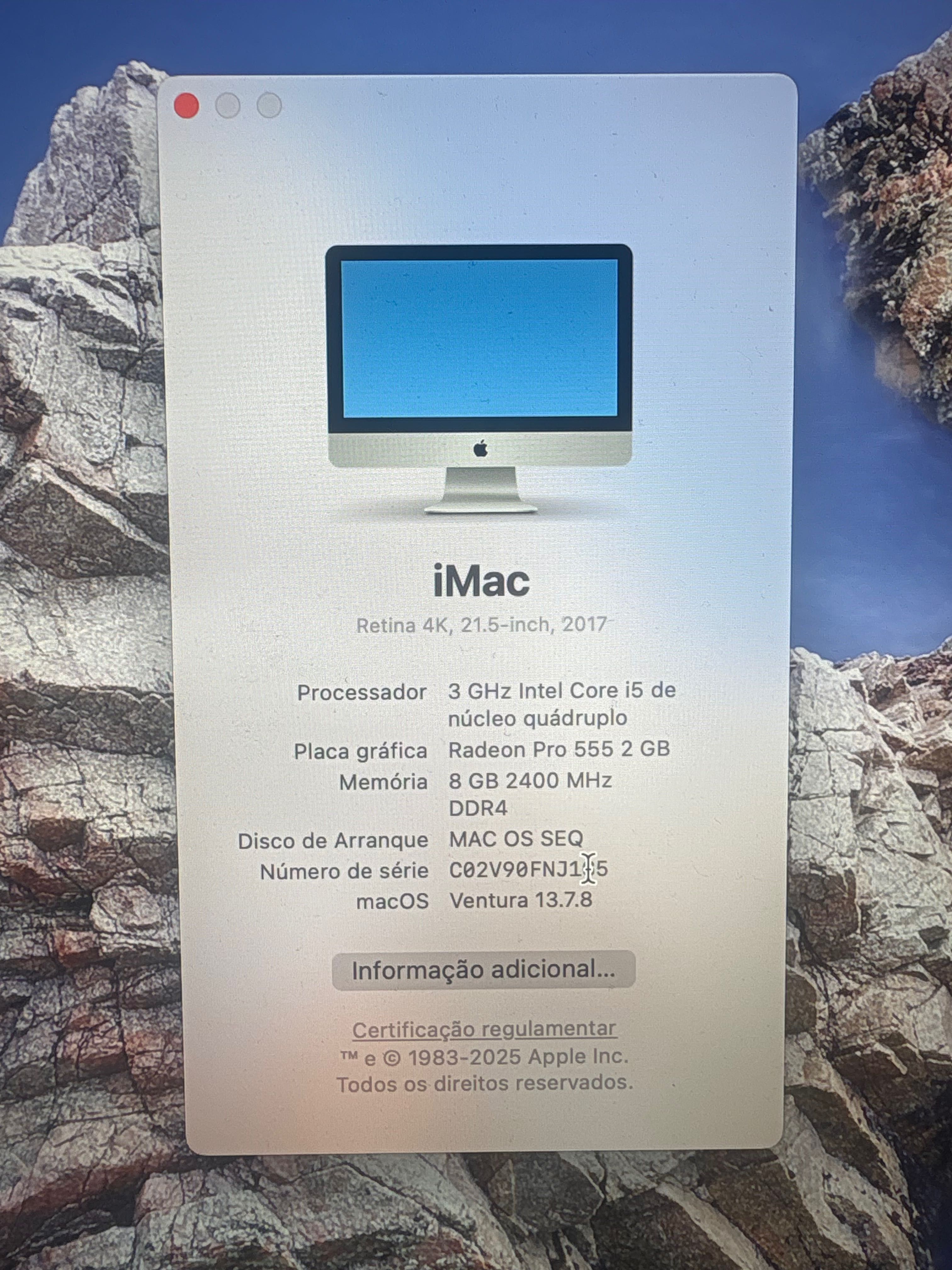 IMAC 21.5 4K 2017