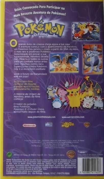 VHS Vintage de coleção "Pokémon O Filme" falado em Português