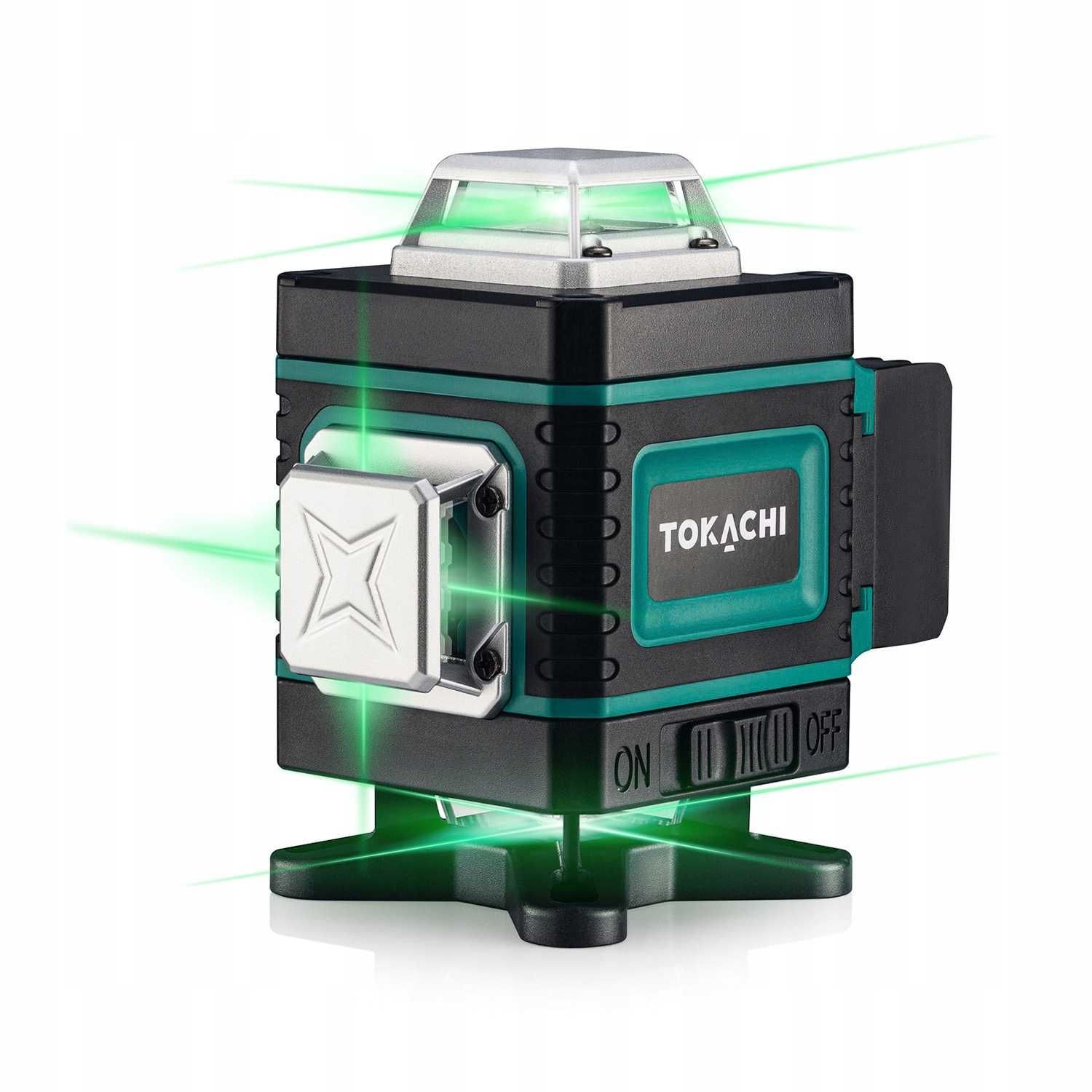 Nowa Poziomica Laserowa 4D TOKACHI z Ogromnym Zestawem Akcesoriów