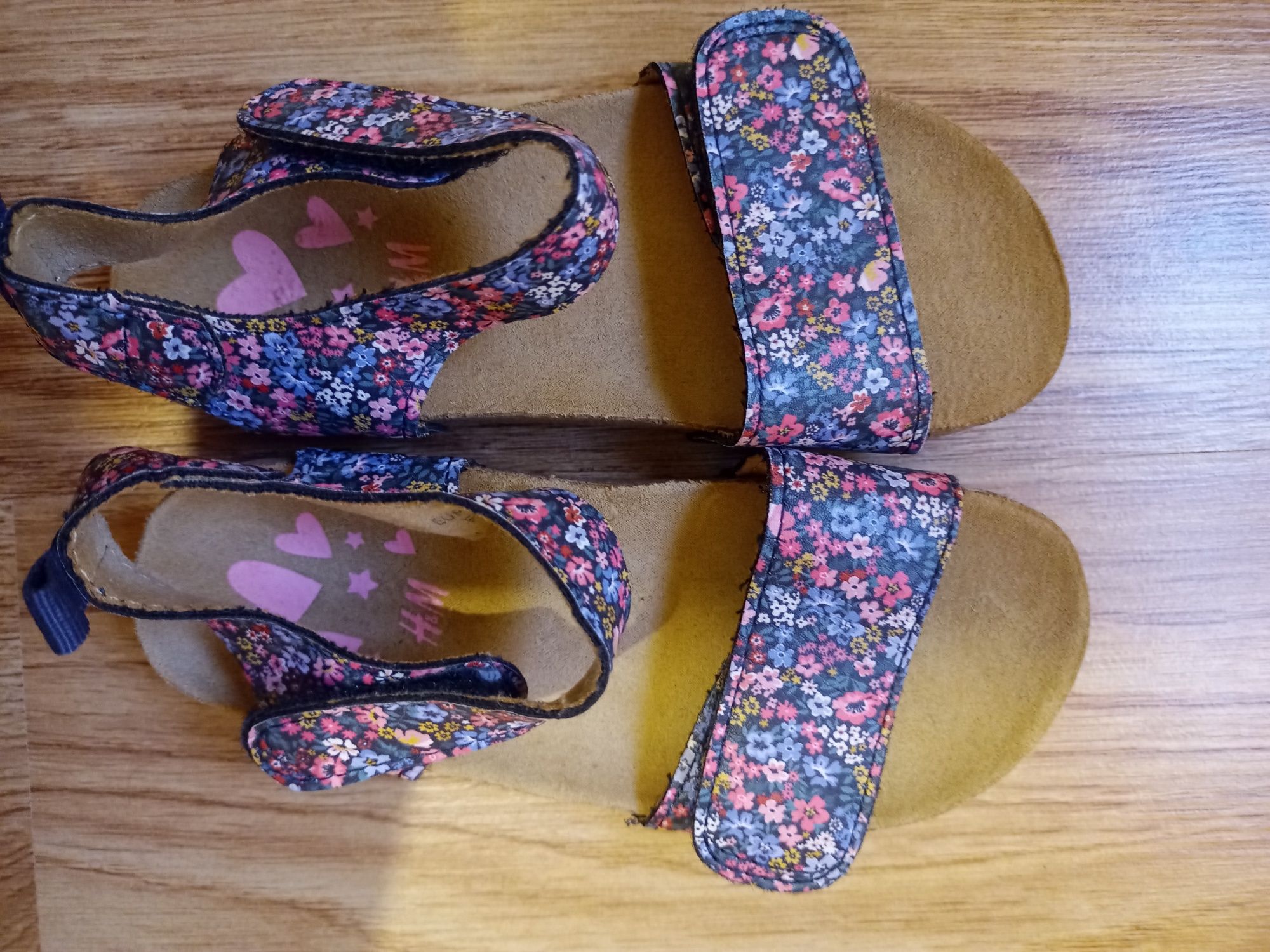 Sandały klapki H&M buty na lato skóra 28