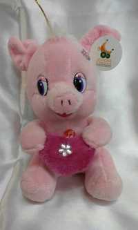 Мягкая игрушка " Свинка с сердцем"