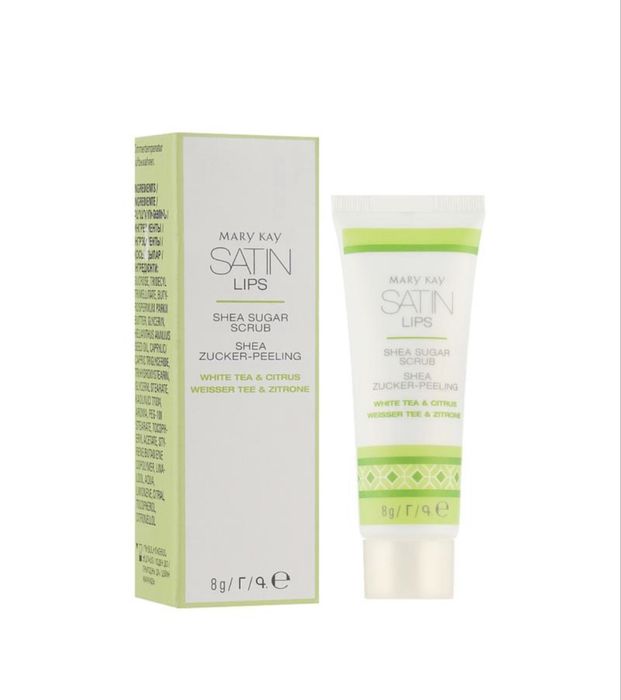 Цукровий скраб для губ з маслом ши mary kay satin lips shea sugar
