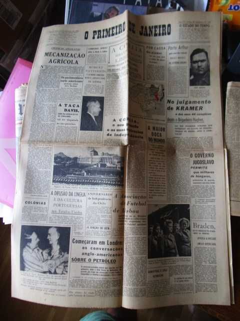 Jornal Primeiro janeiro setembro 1945 guerra mundial  Ponte Lima