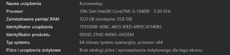 Komputer gamingowy i5-13400F / RTX 4060 Ti /32 GB RAM / 2TB / Chieftec