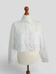Koszula damska biała top basic casual 100% bawełna oversize S 36 AsYou