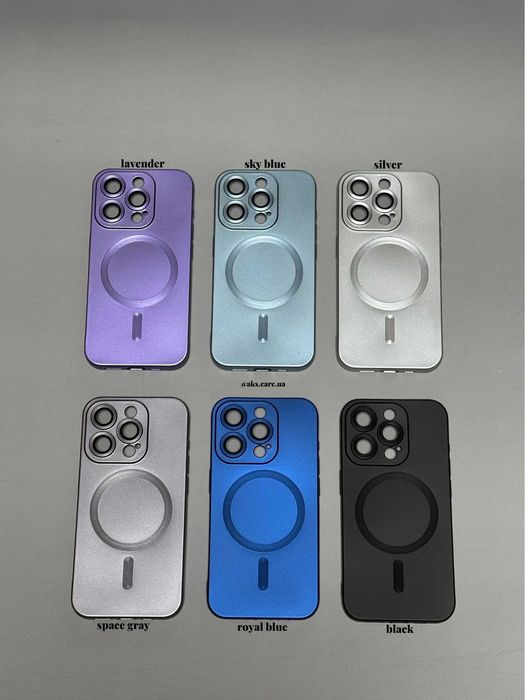 Чохол силіконовий MagSafe магнітний протиударний з лінзами iPhone