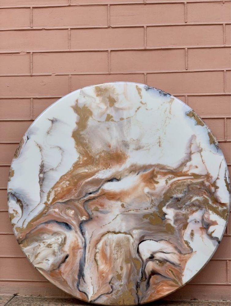 Картина «Marble» в технике Resin art