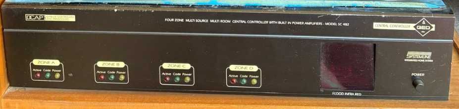 4 itens: Distribuidor de som + DVD + Leitor duplo de cassetes + rádio